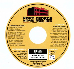 Fort George Brewery Quick Wit