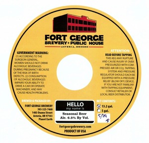 Fort George Brewery Seasonal