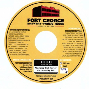 Fort George Brewery Working Girl June 2013