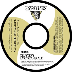 Smuttynose Brewing Co. Clusters Last Stand