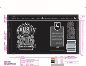 Shebeen Brewing Company Black Hop IPA June 2013