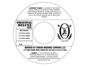 Oxbow Brewing Company Original Deluxe June 2013