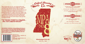 Oxford Brewing Co. Mpa No. 8 June 2013