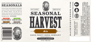 Back Forty Beer Company Seasonal Harvest Ale