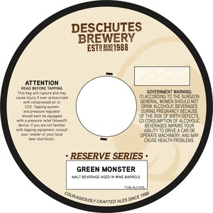 Deschutes Brewery Green Monster June 2013