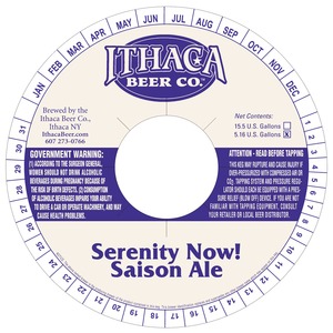 Ithaca Beer Company Serenity Now