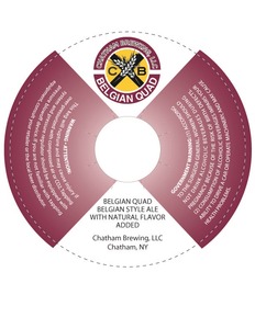 Chatham Brewing, LLC. Belgian Quad June 2013