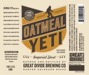 Great Divide Brewing Company Oatmeal Yeti June 2013