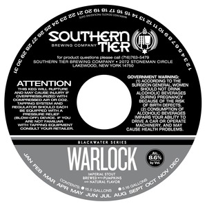 Southern Tier Brewing Company Warlock June 2013