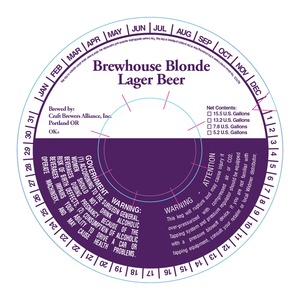 Craft Brew Alliance, Inc. Brewhouse Blonde June 2013