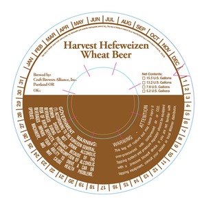 Craft Brew Alliance, Inc. Harvest Hefeweizen June 2013