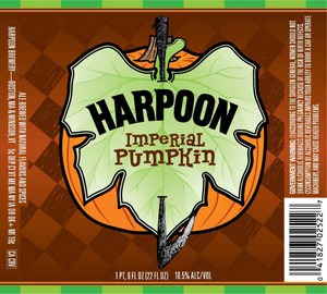 Harpoon Imperial Pumpkin June 2013