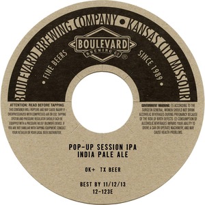 Pop-up Session Ipa June 2013