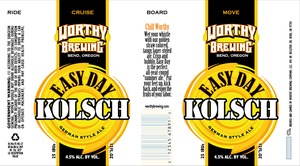 Worthy Easy Day Kolsch June 2013