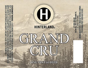 Hinterland Grand Cru