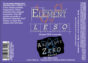 Element Brewing Company Leso June 2013