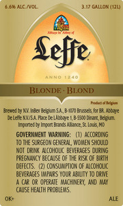 Leffe Blonde June 2013