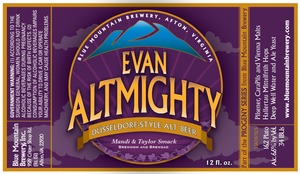 Blue Mountain Brewery Evan Altmighty