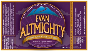 Blue Mountain Brewery Evan Altmighty July 2013