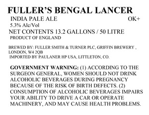 Fuller's Bengal Lancer 