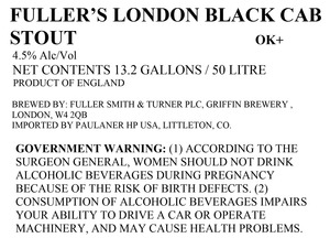 Fuller's London Black Cab June 2013