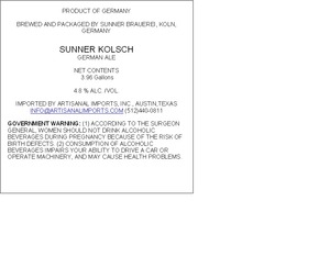 Sunner Kolsch July 2013