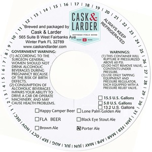 Cask & Larder Porter Ale June 2013