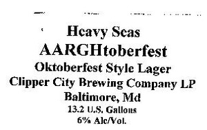 Heavy Seas Aarghtoberfest June 2013