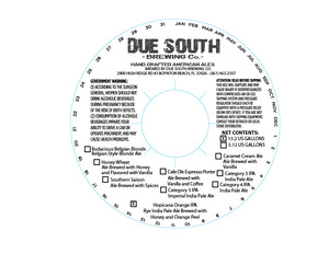 Due South Brewing Co Hopicana Orange IPA