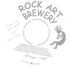 Rock Art Brewery Pilsner Lager June 2013