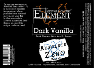 Element Brewing Company Dark Vanilla July 2013