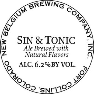 New Belgium Brewing Company Sin & Tonic July 2013