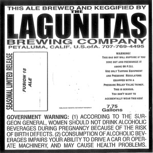 The Lagunitas Brewing Company Fusion 18