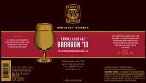 Widmer Brothers Brewing Company Brrrbon July 2013