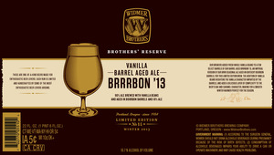 Widmer Brothers Brewing Company Vanilla Barrel Aged Ale Brrrbon