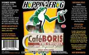 Hoppin' Frog Cafe Boris July 2013