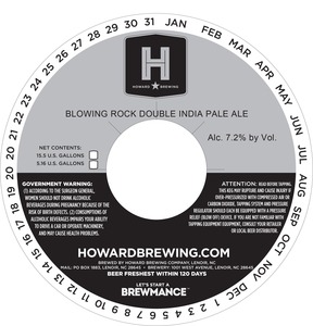 Howard Brewing Company Blowing Rock Double India Pale Ale