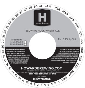 Howard Brewing Company Blowing Rock Wheat Ale