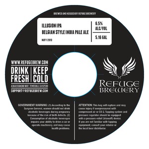 Refuge Brewery Illusion IPA July 2013