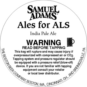 Samuel Adams Ales For Als July 2013