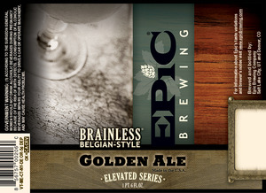 Epic Brewing Company Brainless Belgian-style July 2013