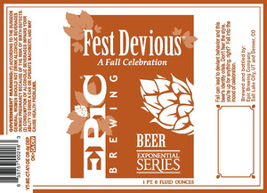 Epic Brewing Company Fest Devious July 2013