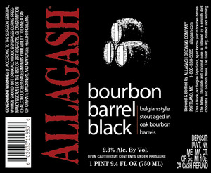 Allagash Brewing Company Bourbon Barrel Black July 2013