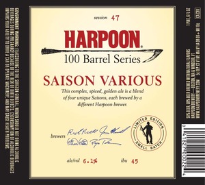 Harpoon Saison Various July 2013