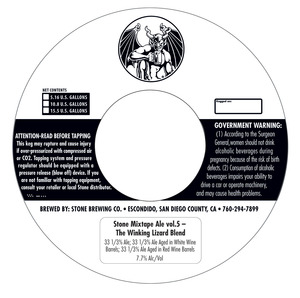 Stone Brewing Co Stone Mixtape Ale Vol 5 July 2013