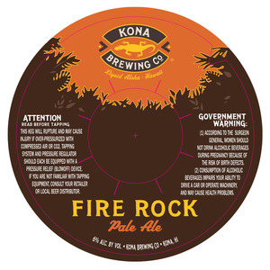 Kona Brewing Co. Fire Rock July 2013