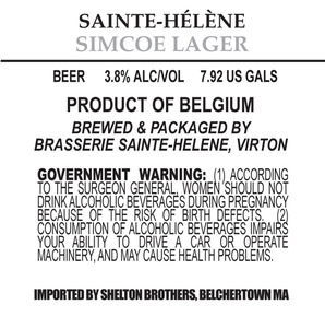 Sainte-hÉlÈne Simcoe Lager July 2013