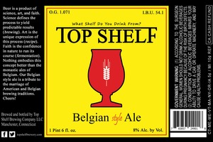 Top Shelf Brewing Company LLC July 2013