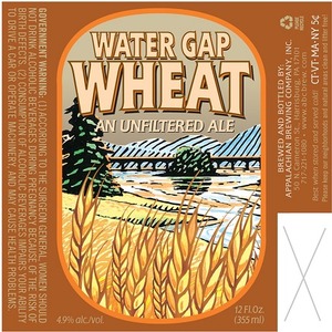 Appalachian Brewing Co Water Gap Wheat July 2013