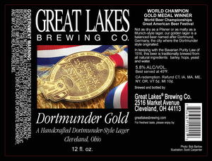 The Great Lakes Brewing Co. Dortmunder Gold July 2013